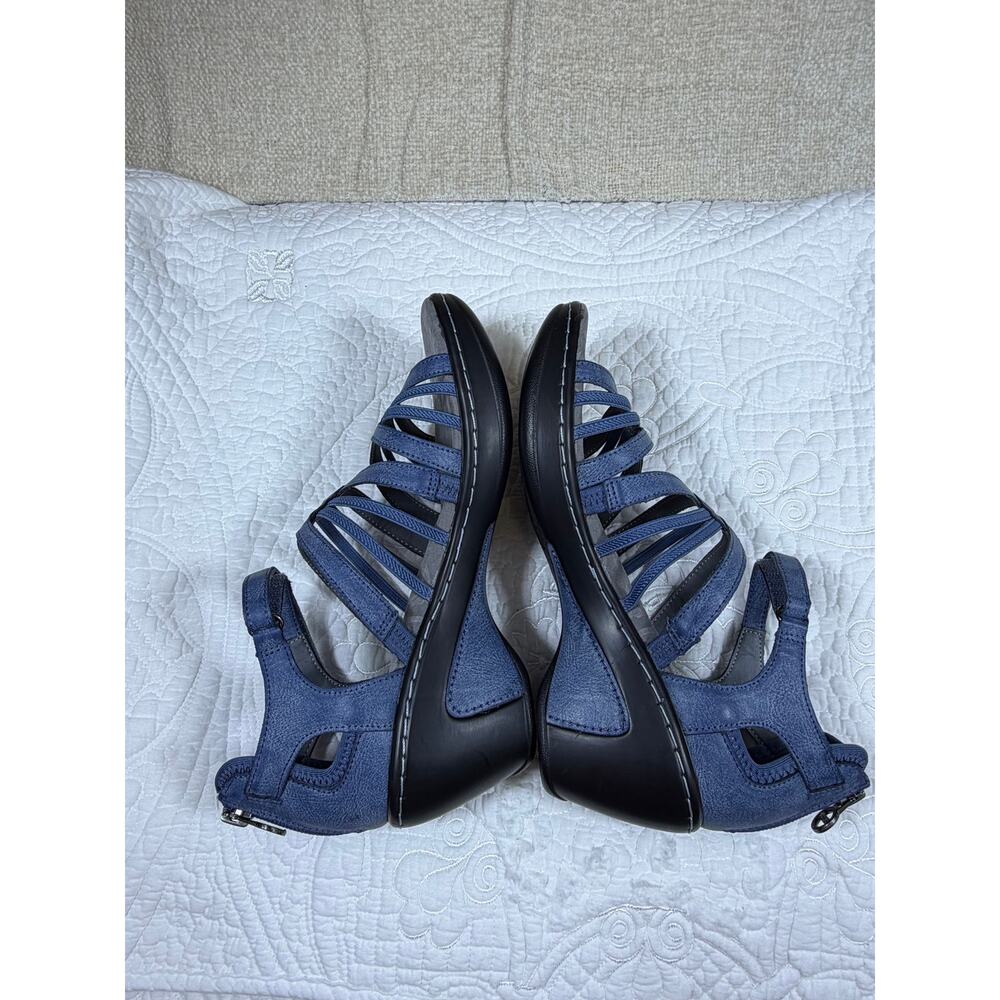 JBU by Jambu Women's 8M Blue Rosaline Strappy Comfort Wedge Sandals Casual Shoes - Picture 13 of 13